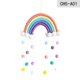 thumbnail image 1 of Decoración de la pared del arco iris, colgante de la pared del arco iris tejido a mano, tapiz de macramé del arco iris, tapiz del arco iris de la decoración de la pared boho, decoración de la pared del jardín de infantes ER, 1 of 5