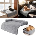 thumbnail image 1 of Soothing Pet Bed Mat with Supportive Neck Bolster Protector Cushion for Cats and Dogs, 1 of 5