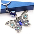 thumbnail image 3 of 5Pcs Key Chains for Car Key, Butterfly Keychain, Vintage Durable Metal Lucky Evil Eye Diamond Pendant Devil Amulet for Decorating Keys and Purse, Blue, 3 of 7