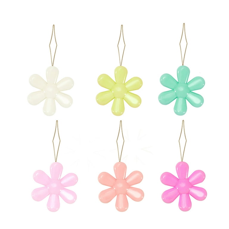 Tssuoun 100 Pieces Candy Flower Simple Threader Colors Durability