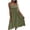 Army Green, variant on Plus Size Dresses for Women 2026 Fashion Camisole Dress Slim Solid Color Cotton And Linen Dress
