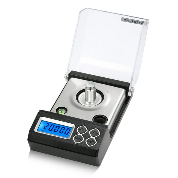 High Precision Professional Digital Milligram Scale 20g/0.001g Mini  Electronic Balance Powder Scale Gold Jewelry Carat Scale Digital Weight  with 