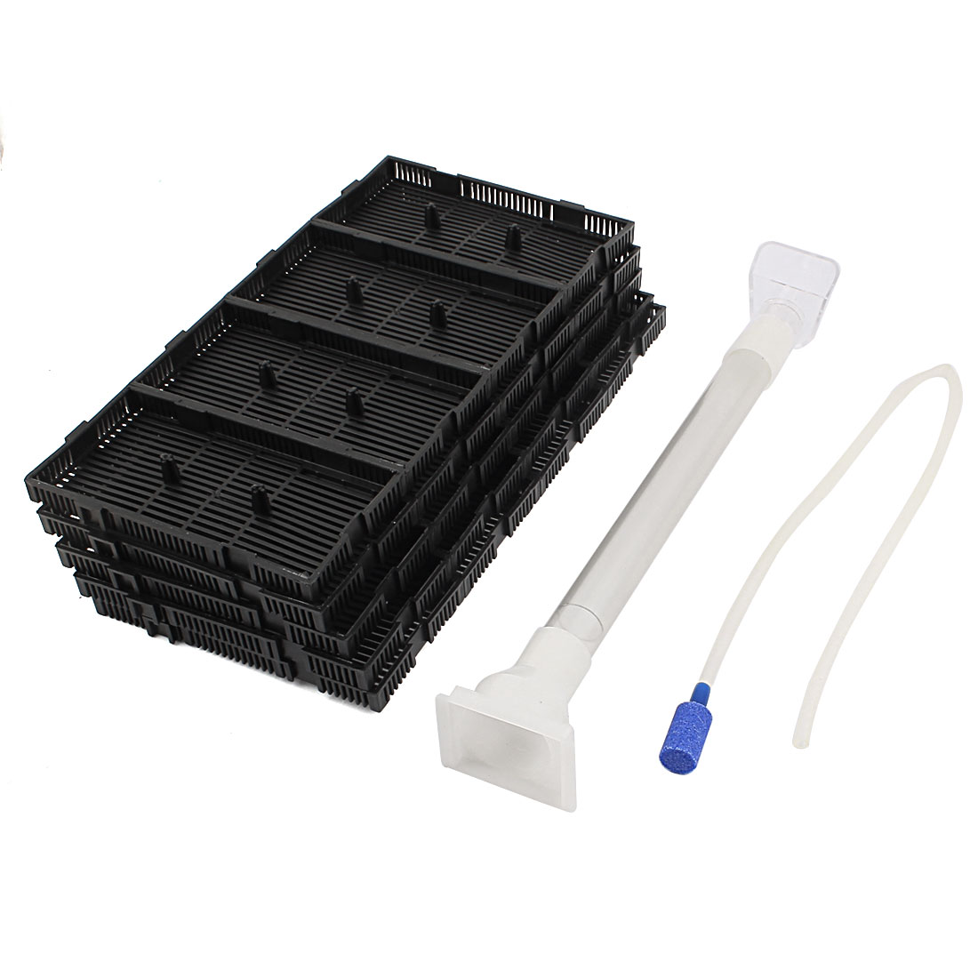 Plastic Undergravel Aquarium Fish Tank Filter Black 20 Pcs