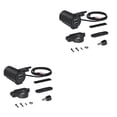thumbnail image 2 of Riwesomey Doble USB Teléfono negro Cargadores de plástico Twin Iris Alta resistencia a baja temperatura Parte Motocicletas SUV Barcos 2piezas, 2 of 6