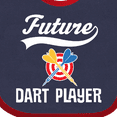 thumbnail image 4 of Inktastic Future Dart Player Boys or Girls Baby Bib, 4 of 4