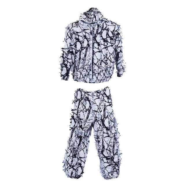 Trajes de Ghillie elásticos con capucha de camuflaje frondoso transpirable Ropa Chaqueta Pantalones Ligeros para Fotografía de Zulema Trajes de camuflaje Ghillie