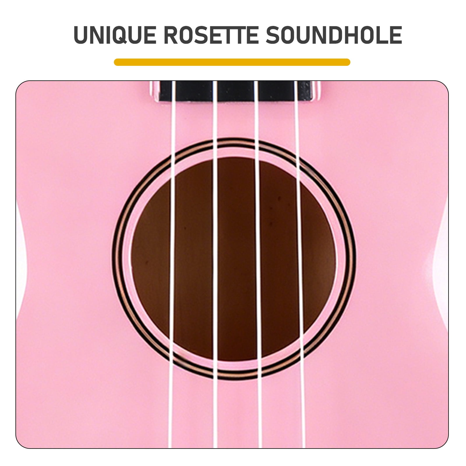 21 Inch Ukulele Beginner Kit with Bag Capo Strap Picks Tuner