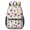 Baseball Gloves and, variant on Baseball Gloves and Footballs White 17" School Backpacks for Teens,Waterproof Oxford Fabric,S-Shape Padded Straps for School,Travel,Hiking,Camping