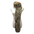 thumbnail image 6 of Taupe Faux Fur Exotic Long Shawl Wrap, 6 of 9