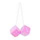 thumbnail image 1 of Dados de Felpa Bsvklp Multicolores Adorno Nuevo Rosa, 1 of 9