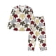 thumbnail image 1 of Fotbe maple leaves Conjunto de Pijama de Manga Larga para Mujer con Estampado, Ropa de Dormir de 2 Piezas, Conjunto de Casa Suave y Cómodo con Bolsillos-Large, 1 of 7