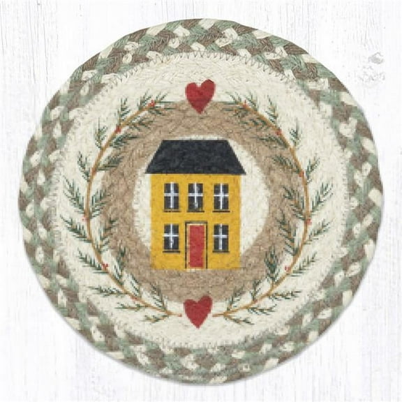 Capitol Importing 80-660HG 10 x 10 in. MSPR-660 House & Garland Printed Round Trivet