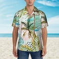 thumbnail image 4 of Balery Watercolor Palm Tree Print Men's Hawaiian Shirts Short Sleeve Beach Shirt Relaxed Fit Vacation Button Down Shirts-XX-Large, 4 of 9