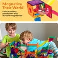 thumbnail image 4 of Magnetic Marble Run Set with Racing Track Tiles, Funnels & Steel Balls for Kids STEM Learning Toy, 4 of 6