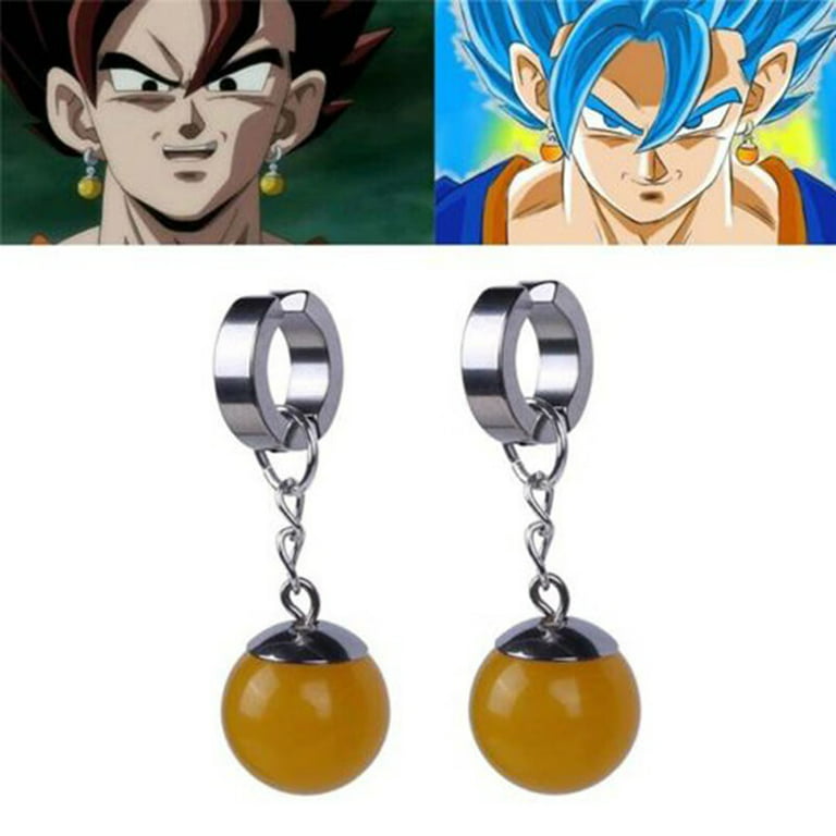 Anime Black Son Goku Zamasu Earrings Takerlama Super Vegetto Potara  Earrings for Women Men Jewelry Gifts