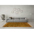 thumbnail image 3 of Ahgly Company Indoor Square Persian Yellow Traditional Area Rugs, 7' Square, 3 of 4