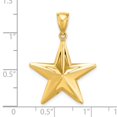 thumbnail image 3 of Auriga 14k Yellow Gold 3-D Nautical Star Charm for Women, 3 of 6