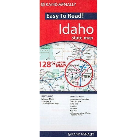 Rand mcnally easy to read! idaho state map: (Best Vacations In Idaho)