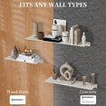 thumbnail image 4 of Small Metal Wall Floating Shelf Metal Wall Shelf Floating Shelf Small Bathroom Shelf Display Shelves for Wall Storage ( CM), 4 of 8