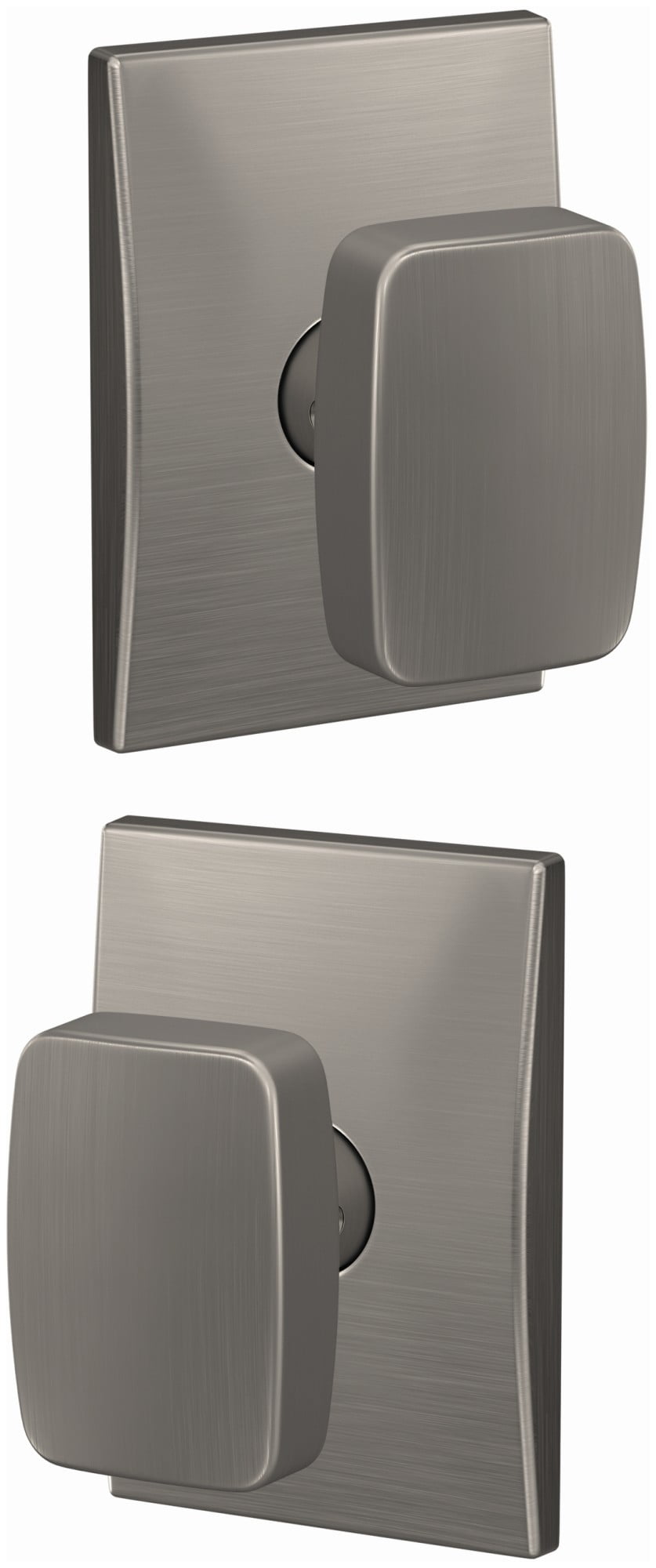 Schlage FC21NIX622CEN Custom Nixon Passage Or Privacy Door Knob Set - Black
