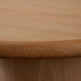 thumbnail image 3 of Benjara Camy Coffee Table- 41" Round Top and Pedestal Base- Light Oak Brown, 3 of 6
