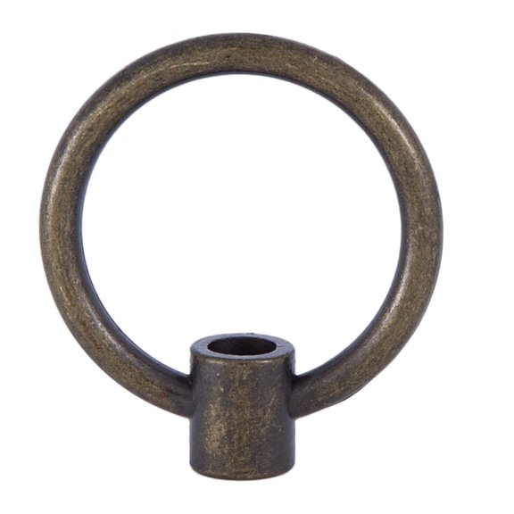 B&P Lamp® Large 2 Inch Cast Loop with Antique Brass Plating