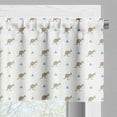 thumbnail image 3 of Ambesonne Kangaroo Window Valance, Tulip Flower and Animals, 54" X 18", Almond Green Camel Taupe, 3 of 5