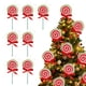 thumbnail image 2 of Llavero de piruleta | Llavero de caramelo con carita sonriente | Peluche de tela de terciopelo | Llavero suave de 12,7 cm para niños, niñas y adolescentes, 2 of 8