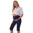 thumbnail image 2 of EKOUAER Maternity Shorts for Women Maternity Capris Yoga Pregnancy Short Pants Soft Joggers Lounge Bottoms, 2 of 6
