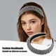 thumbnail image 3 of Diadema de cristal Unique Bargains tono plateado 1.2 pulgadas de ancho, 3 of 7