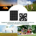 thumbnail image 4 of Solar Panel Fan Kit,10W 12V Solar Powered Fan Outdoor Waterproof,Portable Ventilator With Long Cable,Extractor Exhaust Fan Usb Charging For Greenhouse Rv Garage Chicken Coop Pet Dog Houses, 4 of 6