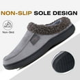 thumbnail image 5 of Ecetana House Slippers for Men Memory Foam Fuzzy Slippers Non Slip House Shoes for Men Indoor/Outdoor, 5 of 7