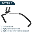 thumbnail image 6 of Unique Bargains Radiator Hose Heater Hose No.55038030AK for Dodge Durango 2011-2014 Black Plastic Metal 1 Pc Heating Water Pipe Good Sealing, 6 of 7