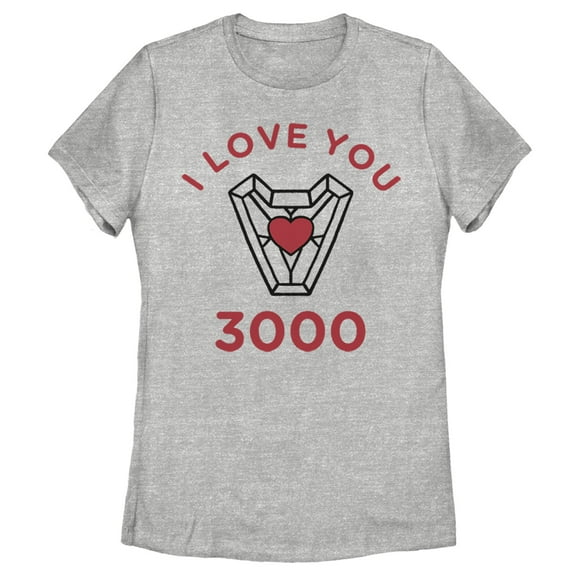 Women's Marvel Avengers Endgame I Love You 3000  Graphic Tee Athletic Heather X Large