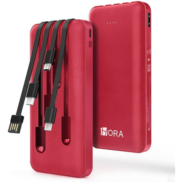 10000mAhPower Bank Bateria Portatil Lámpara incorporada Carga USB con Cable Micro USB 20CM 1Hora Moderno