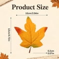 thumbnail image 3 of Artificial Maple Leaves, 10 Colors Assorted Fall Leaves Thanksgiving Decor, Seasonal Foliage, Artificial Fall Leaf Stem, Household and Event Layout Accessory, Party Table Decor Crafts, 4.7"×3.9",F, 3 of 4