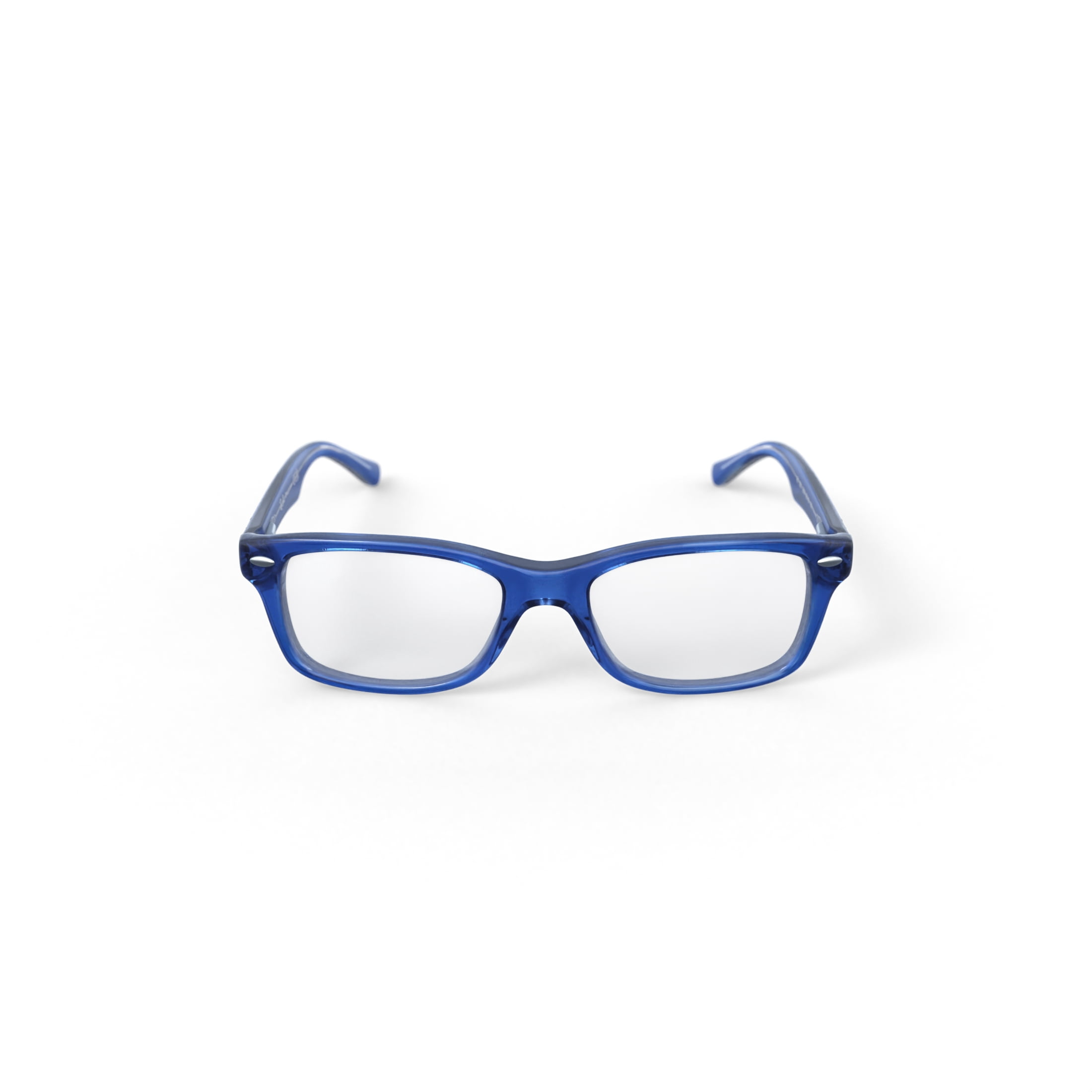 Ray-Ban Youth Size 48 0RY1531 Prescription Eyeglasses with Case, Top Dark Blue/Brown/Light Grey