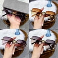 thumbnail image 2 of YSABOXY LIUZHIPENG Rimless Sunglasses Oversized Square Frameless Sun Glasses with Gradient Lens UV400 Protection Eeywear for Womens, 2 of 6