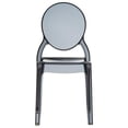 thumbnail image 3 of Siesta Elizabeth Chaises de Salle à Manger en Polycarbonate, Noir Transparent (Ensemble de 2), 3 of 14