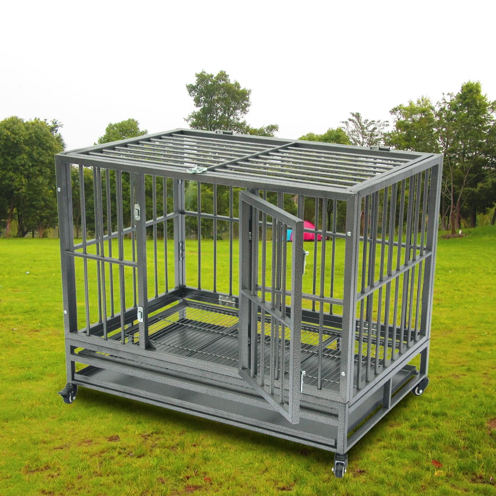 heavy duty metal dog crate