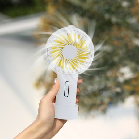 

2024 New mini fans clearance Handheld Fan Compact Lightweight Portable 8 Blades Outdoor Pocket Fan USB Rechargeable 3-speed Variable High Capacity 1266mAh Variable Angle Childeren s present