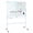 White, variant on SUSUchens Double Sided Rolling Whiteboard,Folded Magnetic White Board,Height Adjustable Large Reversible Wall Planner Mobile Dry Erase Board,36" x 48"