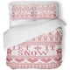 thumbnail image 1 of Juego de ropa de cama ABPHQTO 3 piezas Let It Snow escandinavo 90 x 68 pulgadas, 1 of 1