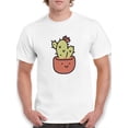 thumbnail image 1 of Cute Cactus Buddy T-Shirt Men -Smartprints Designs, Male Medium, 1 of 4