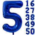thumbnail image 1 of Globo Yeodong, número 5, color azul marino, lámina de helio, 40 pulgadas, 1 of 7