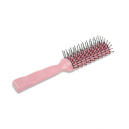 Vocoste Vented Hair Brush Styling Brush with Ball-Tipped Bristles Vent Brush for Blow Drying Wet Short Curly or Straight Hair Hair Brushes for Women and Men Pink