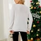 thumbnail image 5 of Suéter De Punto Para Mujer, Suéter De Navidad De Manga Larga Con Cuello Redondo Estampado De Dibujos Animados Para Dama Para Invierno Otoño, 5 of 8