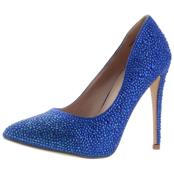 Lauren Lorraine Samantha Crystalized Pumps Dress Shoes Evening Party Shoes