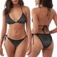 thumbnail image 3 of Fotbe Black And White Dotted Traje de Baño para Mujer de Dos Piezas – Bikini Sexy de Tirantes Tipo Halter con Diseño Triangular, 3 of 6
