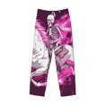 thumbnail image 2 of Vsdgher Skull White Horse Print Mens Pajama Pants Sleep & Lounge Pants, PJ Bottoms With elastic waistb and Pockets, 2 of 5